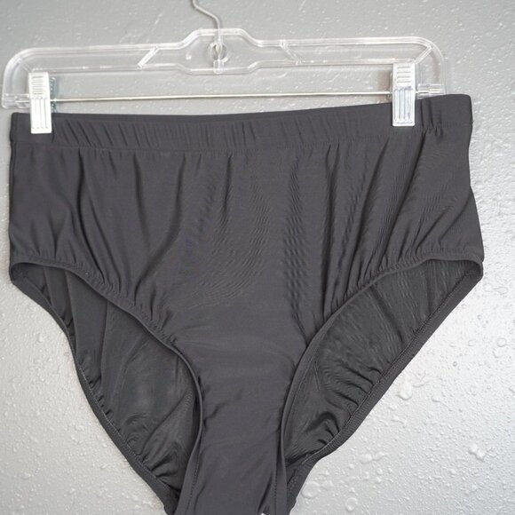 Summer Womens Blue And Black 2 Piece Swim Set Top And Bottom Size US 14 - Picture 5 of 7